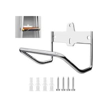 Pazly Ağır Hizmet Garaj Depolama Merdiveni - Paslanmaz Çelik, 20.32x19.05cm, Katlanabilir, Uzay Tasarrufu, Duvar Braketli, Garaj İçin