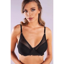 Gapara Big Size Plunge Bra, Siyah Konforlu Ve Şık Sütyen Çok Renkli
