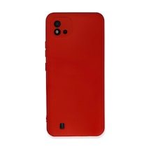 Realme C11 2021 Kılıf Nano İçi Kadife Silikon - Kırmızı -