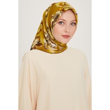 Armine İpek Eşarp 2025 Kış - 9234-31 Sura - Yağ Yeşili