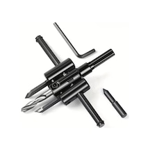 Jouis Panç Delme Ayarlanabilir Alçı Panç Delme Aparatı 2 Bıçaklı Daire Testeresi 30mm-200mm