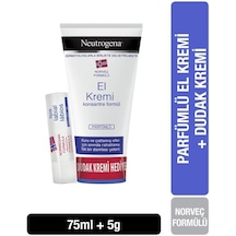 Neutrogena Norveç Formülü Parfümlü El Kremi 75 ml + SPF20 Dudak Bakım Kremi 4.8 g