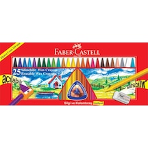 Faber-Castell Silinebilir Wax Crayon Mum Pastel Boya 25'li