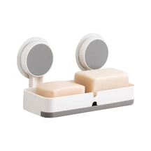 Pazly - Yapışkan Sabunluk Tutucu, Deliksiz, 6.6 Lbs Kapasite, Banyo/mutfak İçin Pratik Beyaz