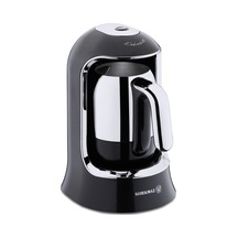 Korkmaz Kahvekolik Siyah/krom Otomatik Kahve Makinesi 0.5mm Kenar Kalınlığı