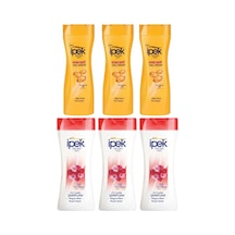 İpek Şampuan 480 Ml Boyalı Saçlar Gül 3 Adet & İpek Saç Kremi 3 Adet 480 Ml Boyalı / Röfleli