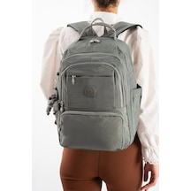 Ultra Hafif Çok Cepli Orta Boy Sırt Çantası Gri Model: 571-3s