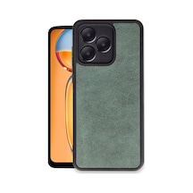 Realme Note 50 4g Kılıf Aras Deri Kapak - Koyu Yeşil Düz Renkli