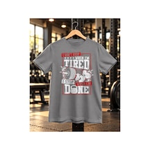 Segungear Dontstop Erkek Regular Fit Baskılı Spor Tişört Gri - 933732752 Gri