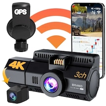 Antcam A80 Wifi Gps 4k+1080p Çift Kameralı Araç İçi Kamera