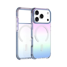 Buff Apple Uyumlu iPhone 17 Pro Magsafe Radiant X Kılıf Mavi