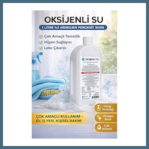 Agc Uygun Sepet Oksijenli Su 1 Litre %3 Hidrojen Peroksit Solüsyonu Çok Amaçlı Temizlik Ve Hijyen Sıvısı 1 Adet Agc