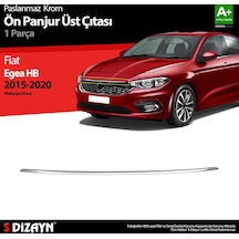 S-Dizayn  Fiat Egea Hb Krom Ön Panjur Üst Çıtası 2015-2020