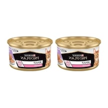Kıyılmış Hindili Yaş Kedi Maması 85gr, 2'li Paket