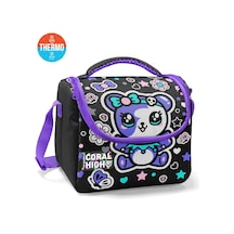 Coral High Kids Siyah Ayıcık Desenli Thermo Beslenme Çantası 37142 Siyah