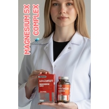 Genveon Magveon Magnesium 5x Complex 60 Tablet Magnezyum, Vitamin B6 Ve Vitamin D3 İçeren Takviye Edici