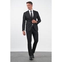 İmza Siyah Gabardin Mono Yaka 8 Drop Slim Fit Dar Kesim Basic Takım Elbise 1001255006 İmza Siyah Gabardin Mono Yaka 8 Drop Slim Fit Dar Kesim Basic Takım Elbise 1001255006