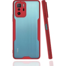 Newface Xiaomi Poco X3 Gt Kılıf Platin Silikon - Kırmızı