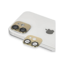 Mey İthalat iPhone Uyumlu 11 Pers Alüminyum Kamera Lens - Gold