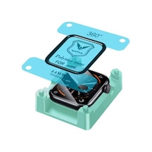 Apple İle Uyumlu Watch 44mm Polymer Nano Ekran Koruyucu + Kolay Uygulama Aparatlı Çok Renkli