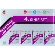 4. Sınıf Üç Boyutlu Soru Bankaları Seti -  Zeka Küpü Yayınları