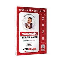 Yediiklim Yayınları 2026 Kpss Ags Dgs Ales Matematik Tamamı Video Çözümlü Tekrar Kampı
