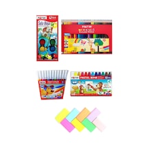Kuru Boya 36'li, Sulu Boya, Pastel Boya, Pastel Silgiler Kırtasiye Seti Genel