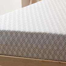 Soley Mix & Match Limoges %100 Pamuklu Tek Kişilik 160 X 240 Çarşaf Beyaz Abanoz