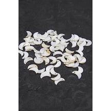 7x15 Mm İnce Kuş Desen Pul Doğal Taş Takı Aksesuar Malzemesi 35 Adet