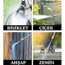 Şarjlı Oto Yıkama, Bahçe Sulama Tabancası Makinesi Yüksek Basınçl