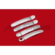 Skoda Fabia 2 Krom Kapı Kolu 2008-2014 4Kapı Paslanmaz Çelik N11.1187