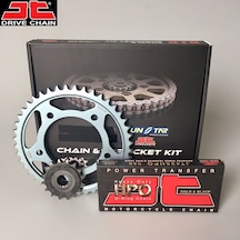 Zincir Dişli Seti Honda Cbf 150 150 Cc 2004-2017 / Honda / Cbf 150 / 150cc / Zincir: Jt-428orıng Gold -126 / Ön-arka Dişli : Jt 15t-43t / 2004-2005-2006-2007-2008-2009-2010-2011-2012-2013-2014-2015-2016-2017 1.Resim