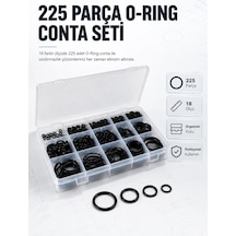 Mey İthalat 225 Pcs O-ring Conta Seti Profesyonel Tamir, Bakım Ve Sızdırmazlık Çözümü
