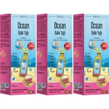 Ocean Balık Yağı Şurubu Karışık Meyve Aromalı 3 x 150 ML
