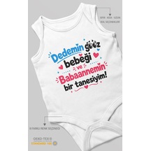 Morivokids Dedeye Ve Babaanneye Özel Sıfır Kollu Bebek Zıbını %100 Pamuk Beyaz