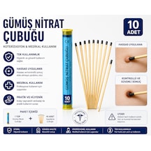 Gümüş Çubuğu 10 Adet Tek Kullanımlık Medikal Uygulama Çubuğu