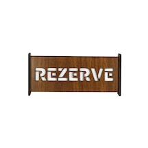 Ahşap Kafe & Restoran Rezerve Levhası