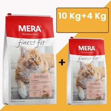 Mera Finest Fit Kümes Hayvanlı Kısırlaştırılmış Yetişkin Kedi Maması 10 KG + 4 KG