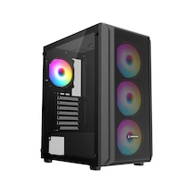 Rampage Beta Mesh 650w 80+ Siyah Temperli Cam 4x120mm Argb Fan Akak0rmp0007