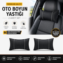 Günaks Oto Suni Deri Boyun Yastığı - Konforlu Ve Şık Araç İçi Destek Üniversal 1