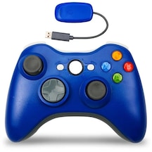 Xbox 360 Konsolu İçin Mavi Kablosuz Denetleyici Gamepad Pc Windows 7 8 10 Joypad İçin Xbox 360 Slim İçin 2.4g Oyun Denetleyicisi Joystick