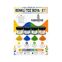 4'lü Set Premium Parafin Soya Wax Toz Mum Boyası Hobi Seti - 5 Cc Sarı, Mavi, Yeşil, Turuncu Bkfab4srmyt5g Karışık