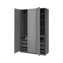 Ikea Koyu Gri Fonksiyonel Kapaklı Gardırop