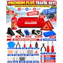 Tüvtürk Muayene Uyumlu Ce Belgeli Premium Plus Trafik Seti 1 Kg Abc Tse Belgeli Kırmızı