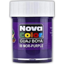 Mor Guaj Boya 25 ml 1 Adet Nova Color Su Bazlı 25 ml Guaj Boya Mo Mor