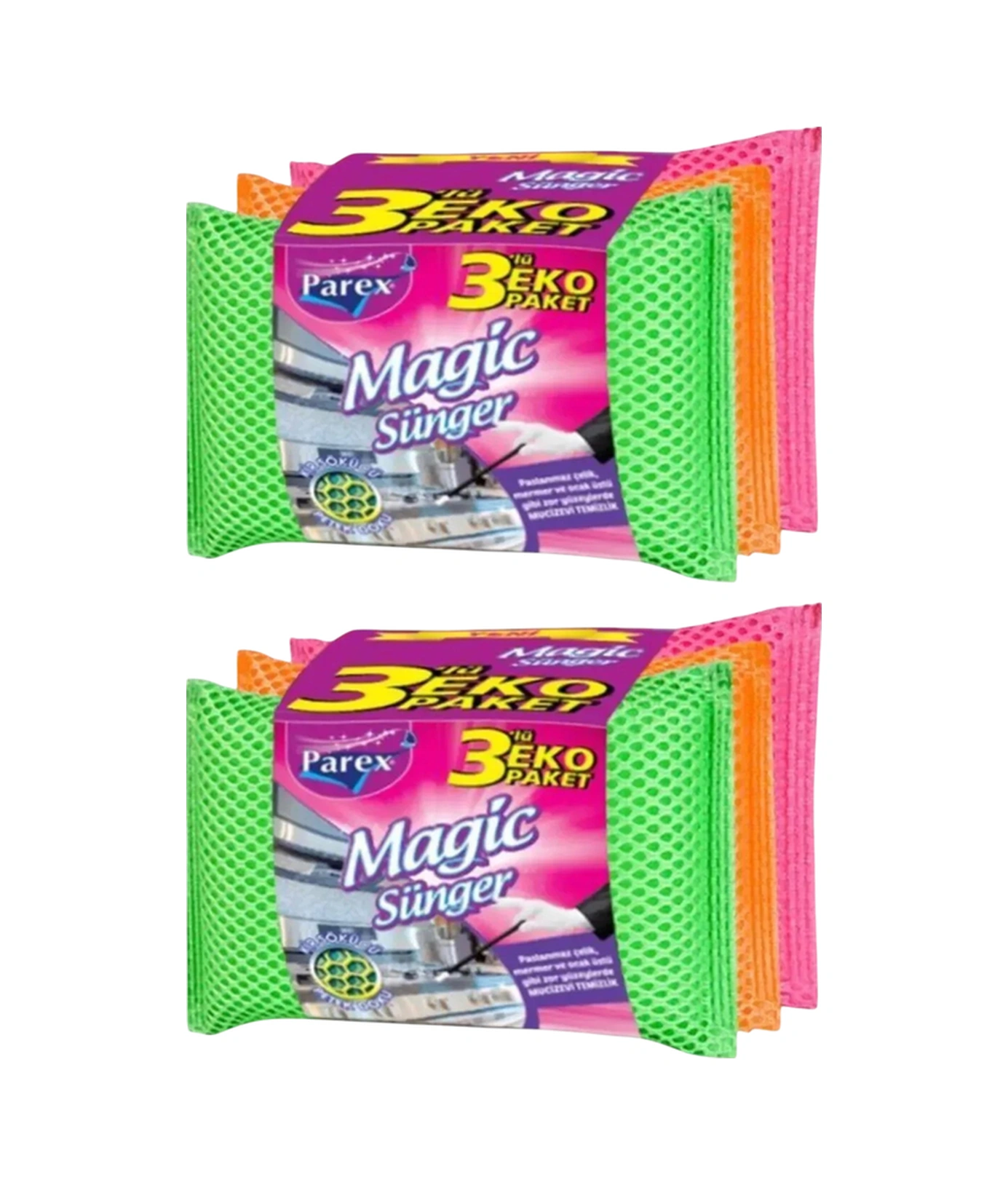 Magic 3'lü Sünger İkili Paket
