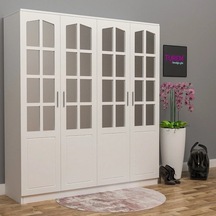 Country Soft Gardırop Mdf Beyaz