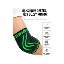 Kompresyonlu Elastik Spor Dirsek Koruyucu 1 Adet Günlük Kullanım