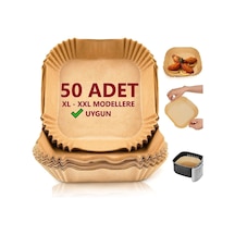Büyük Boy Fritöz Pişirme Kağıdı 50 Adet Ahşap
