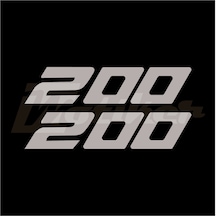 Bajaj Rs200 Yan Grenaj 200 Yazısı Sağ Sol Sticker Etiket Modeli